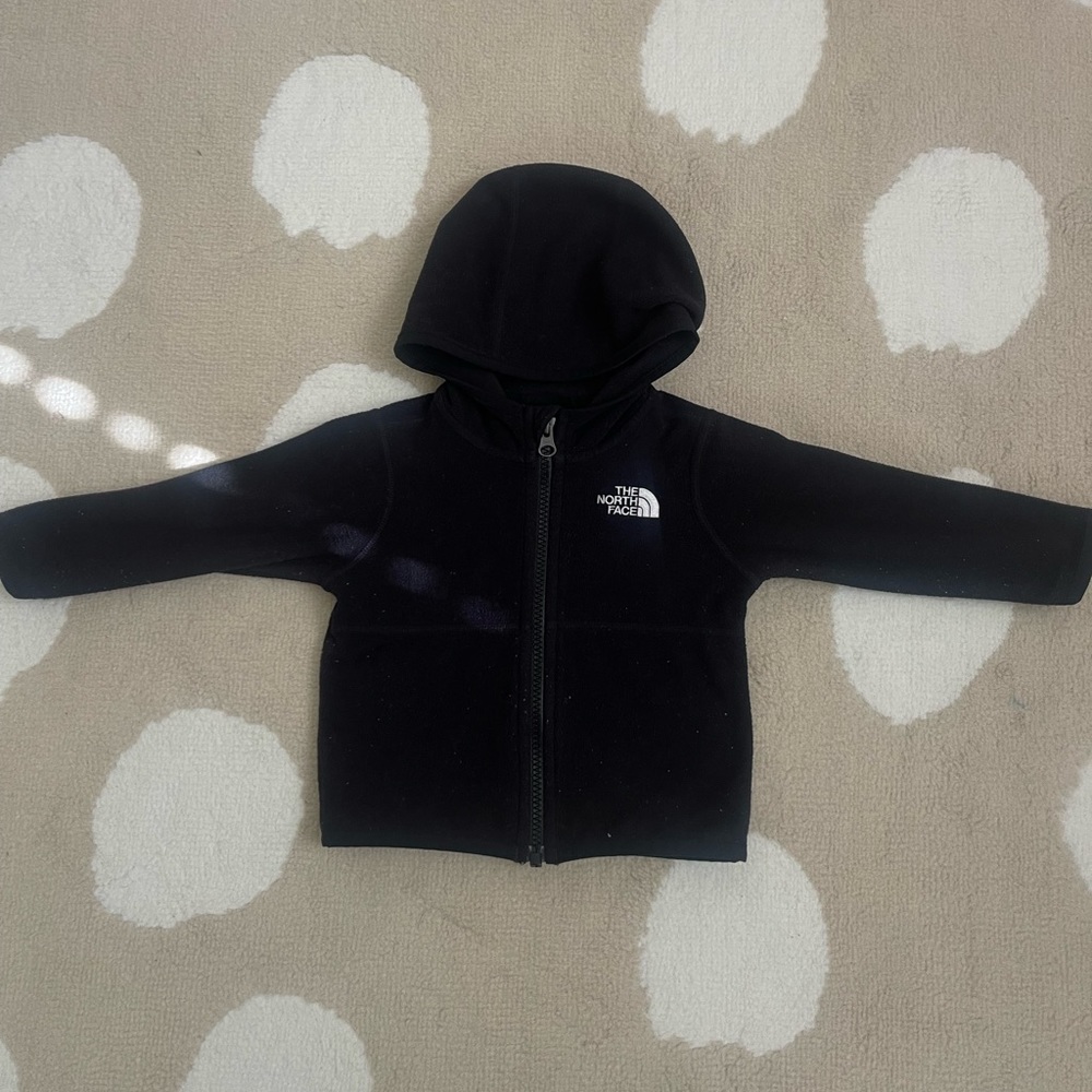Black North Face Baby Glacier Full-Zip Hoodie